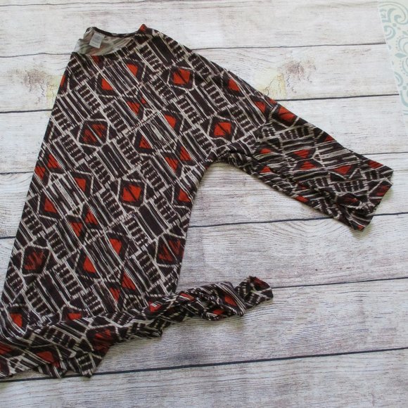 *2/$30* Chico's Brown Orange Print Blouse - Picture 4 of 6
